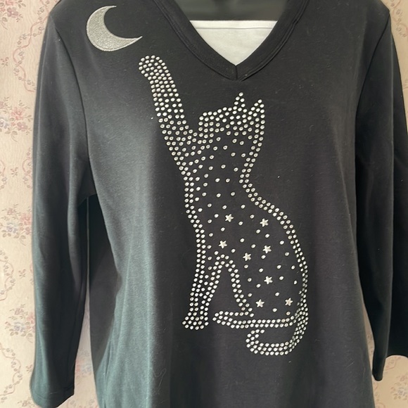 Top for women with Sequins - Picture 3 of 4